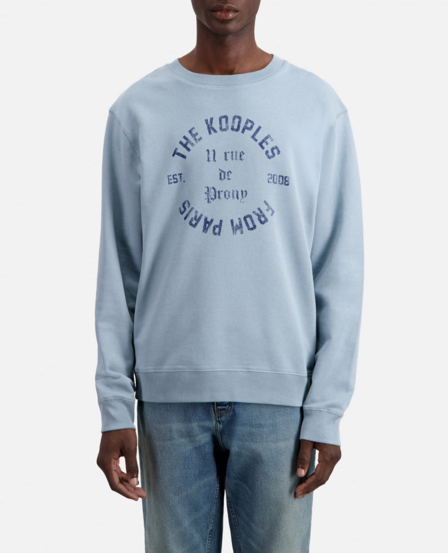 The Kooples - Sweatshirt With Coat Of Arms Print On Front - Men