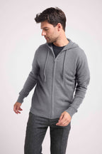 Sweat Zippe A Capuche Hugo - Gris Foncé - Homme