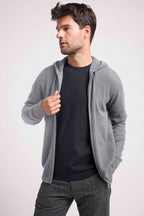 Sweat Zippe A Capuche Hugo - Gris Foncé - Homme