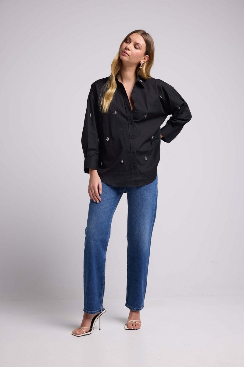 Chemise Manches Longues - Noir