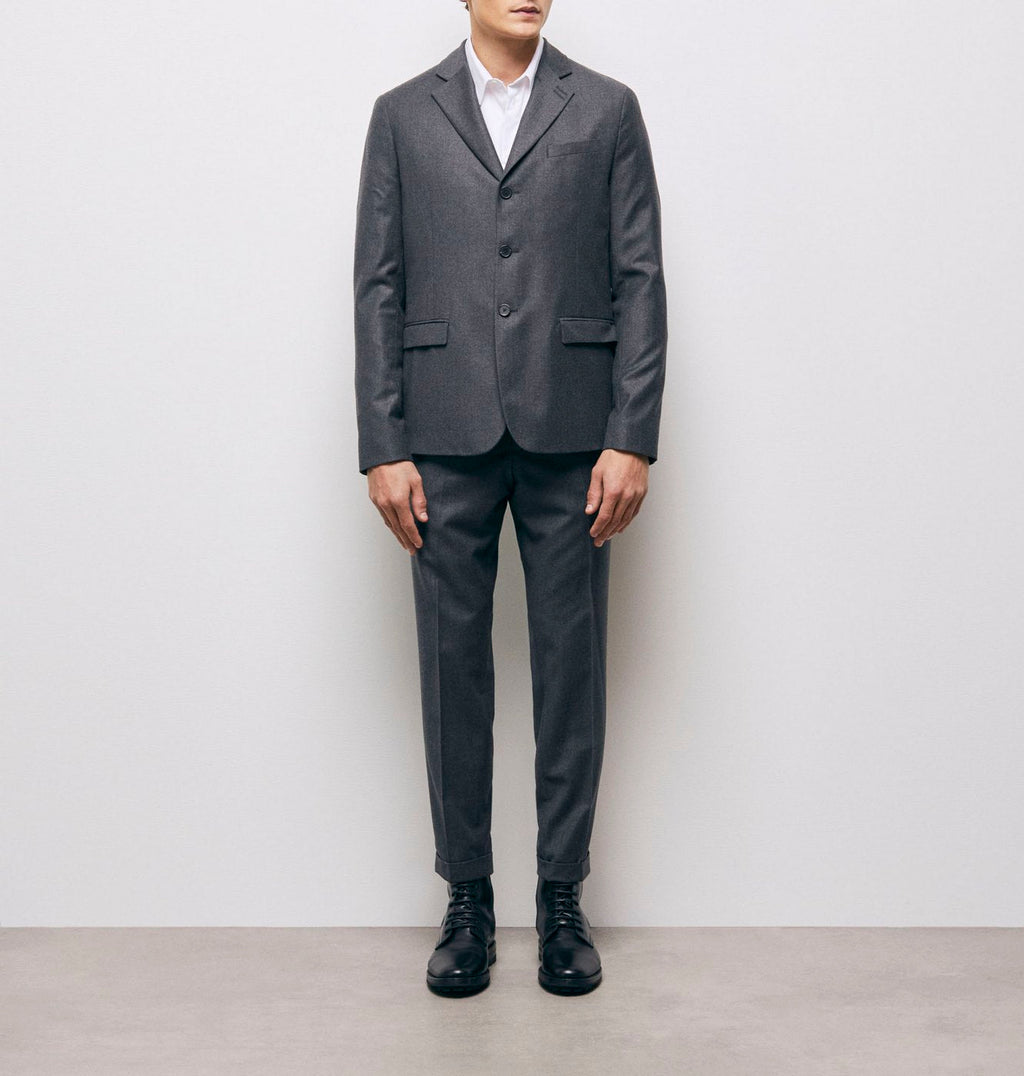 Wool Blazer - Heather Gray - Men
