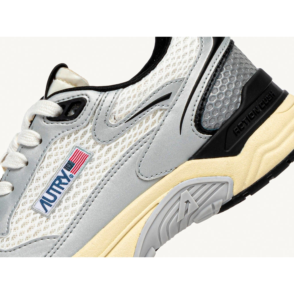Autry Hyperway Low Mesh Silver Black - Gris