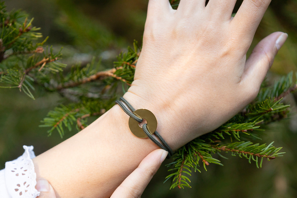 Bordée Bracelet - Glittering Black Gold