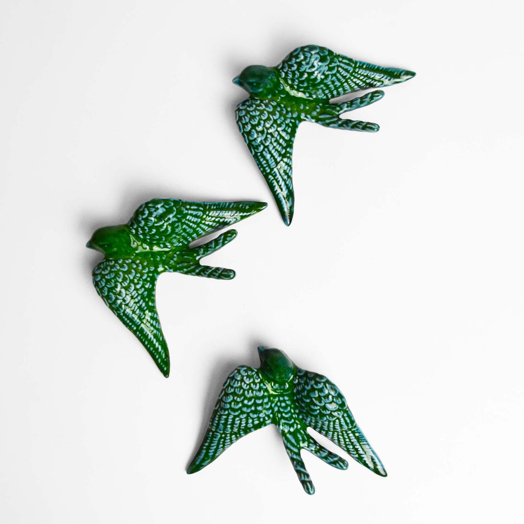 Set de 3 Golondrinas Grandes - Verde