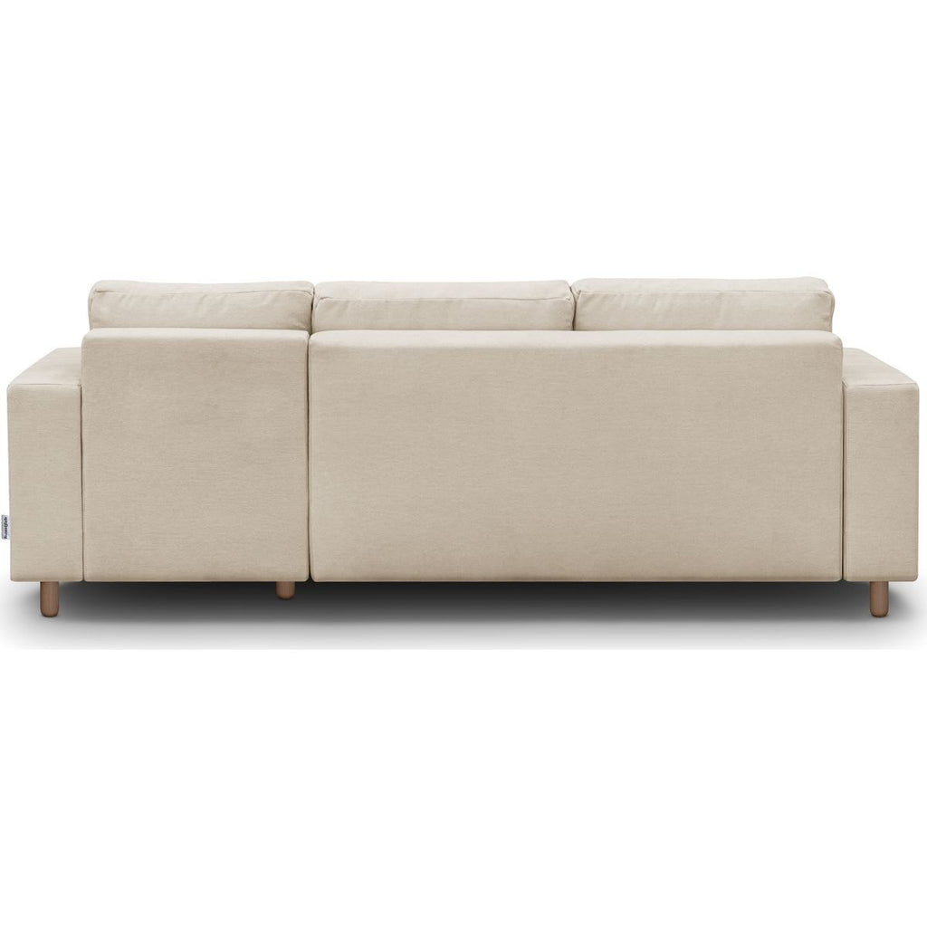 Marceau - Sofá de esquina a la derecha convertible - Chenilla - Beige
