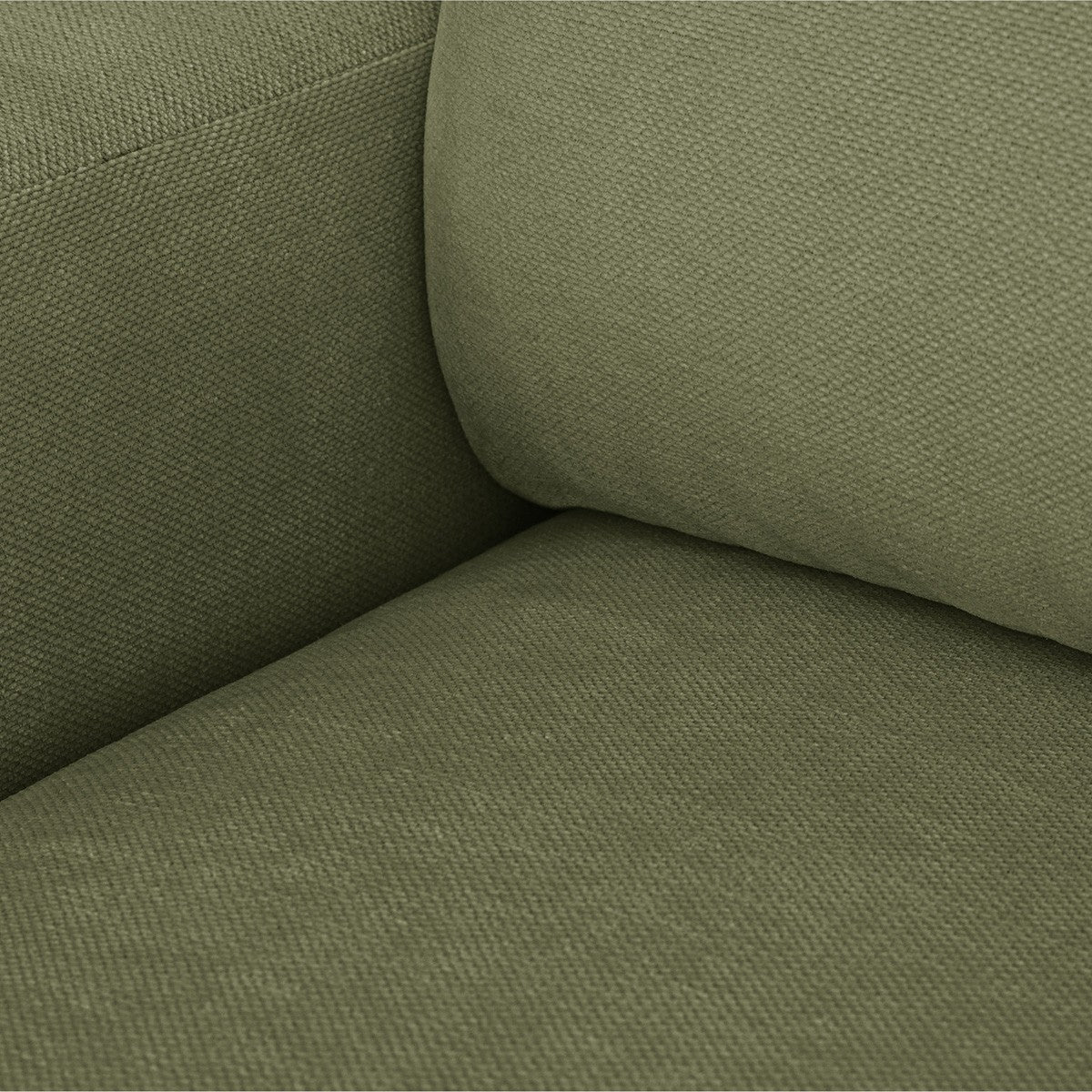 Sonny - Canapé D'angle Droit Convertible - Tissu Chenille - Vert Olive