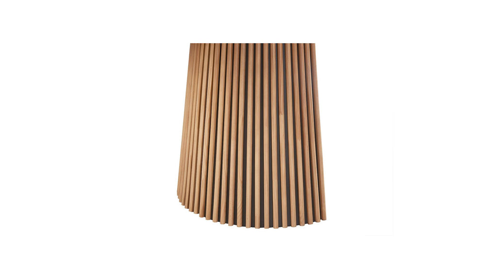 Ada - Table à Manger Ronde Extensible en 4 à 8 Personnes - 120/200 cm - Bois
