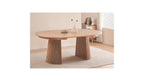 Ada - Table à Manger Ronde Extensible en 4 à 8 Personnes - 120/200 cm - Bois