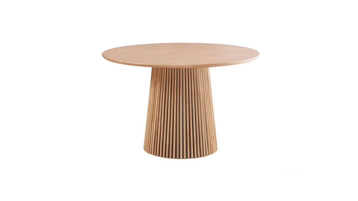 Ada - Table à Manger Ronde en 4 Personnes - Diamètre 120 cm - Bois