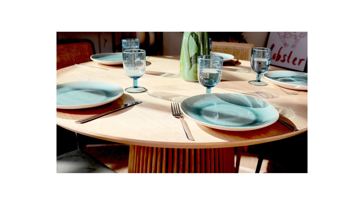 Ada - Table à Manger Ronde en 4 Personnes - Diamètre 120 cm - Bois