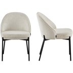 Cloé – 2er-Set Stühle – Cord – Beige