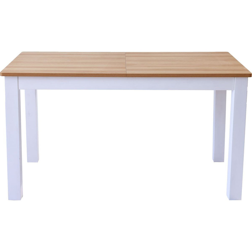 Lexi - Table À Manger Extensible - Effet Bois - Blanc