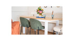 Lexi - Table à Manger Extensible Effet Bois 6/8 Personnes, Piètement 140/180 cm - Blanc