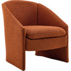 Ami - Fauteuil Arrondi - Tissu Bouclé - Rouille