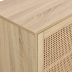 Iris - Credenza - Cannage Ed Effetto Rovere - Legno