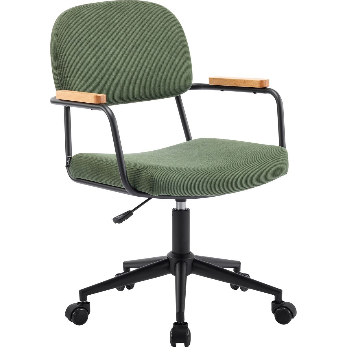 Gianni - Obrotowy i regulowany fotel biurowy - Sztruks - Khaki