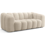 Belleville - Divano Trapuntato - Tessuto Ciniglia - Beige