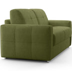 Cassian - Divano Trapuntato Letto - Tessuto Ciniglia - Verde Oliva