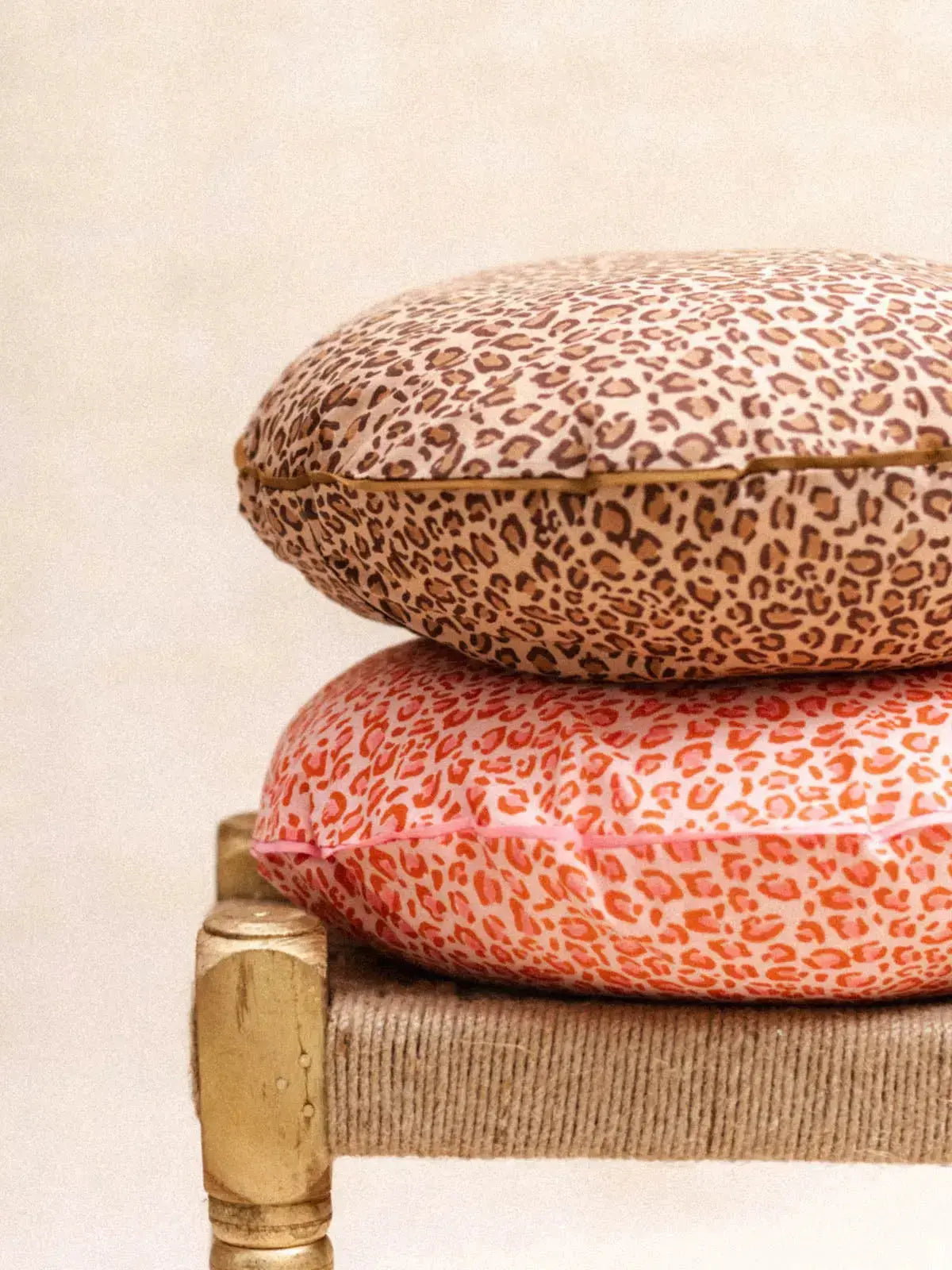 Léopard Bonbon - Coussin Rond