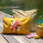 Kimiko - Housse De Coussin D'Extérieur - Ocre