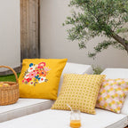 Nour - Housse De Coussin D'Extérieur - Ocre