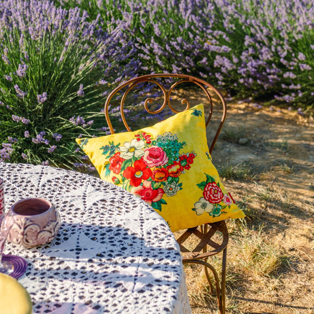 Hanami - Housse De Coussin Extérieur - Jaune