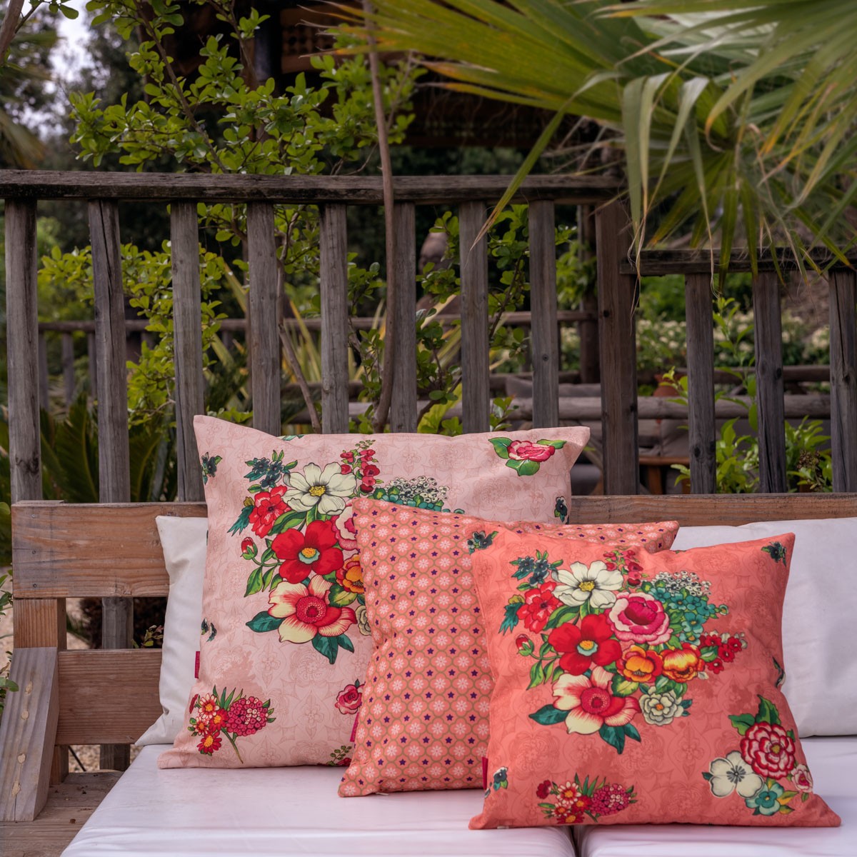 Hanami - Housse De Coussin Extérieur - Rose