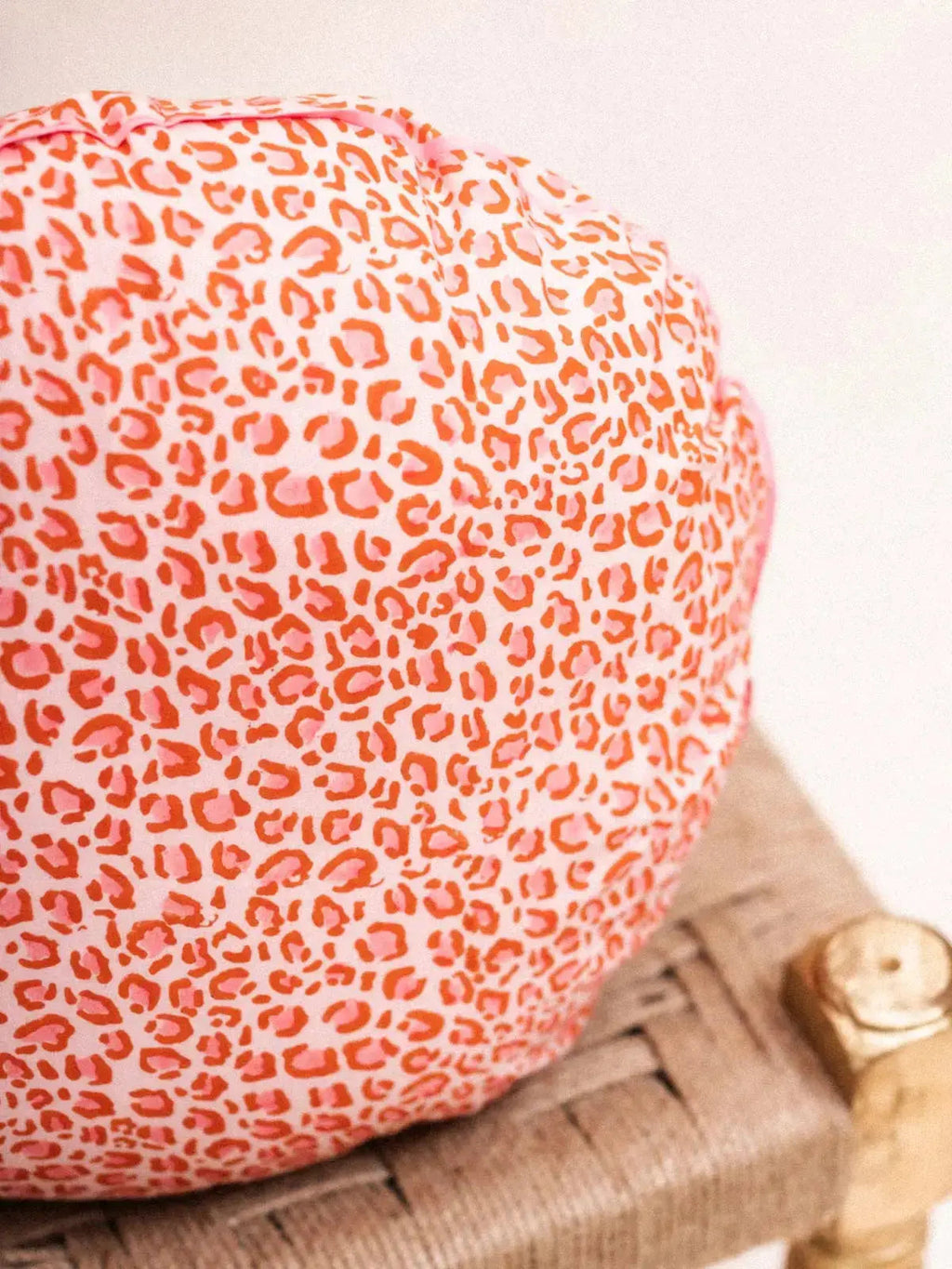 Léopard Bonbon - Coussin Rond