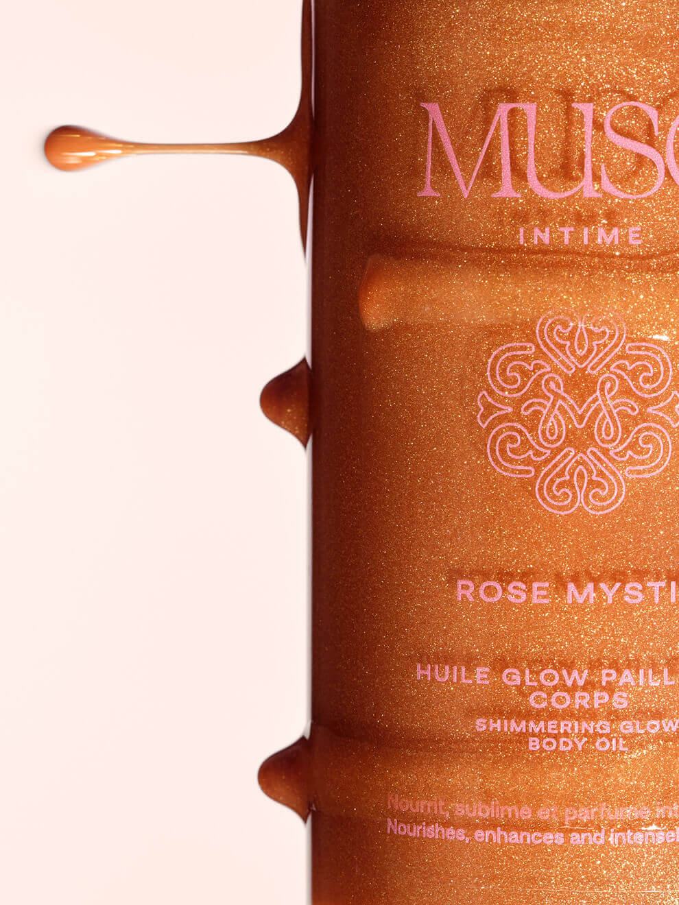 Rose Mystik - Huile Glow Pailletée Corps