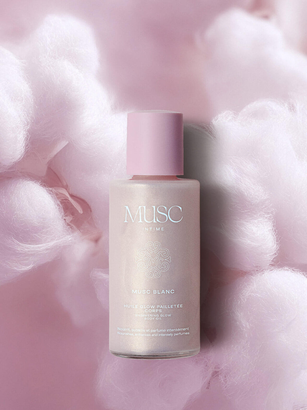 Musc Blanc - Glow Olie Met Glitters Voor Het Lichaam