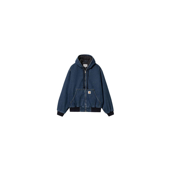 Carhartt Wip Corduroy-Collar Quilted Jacket - Bleu