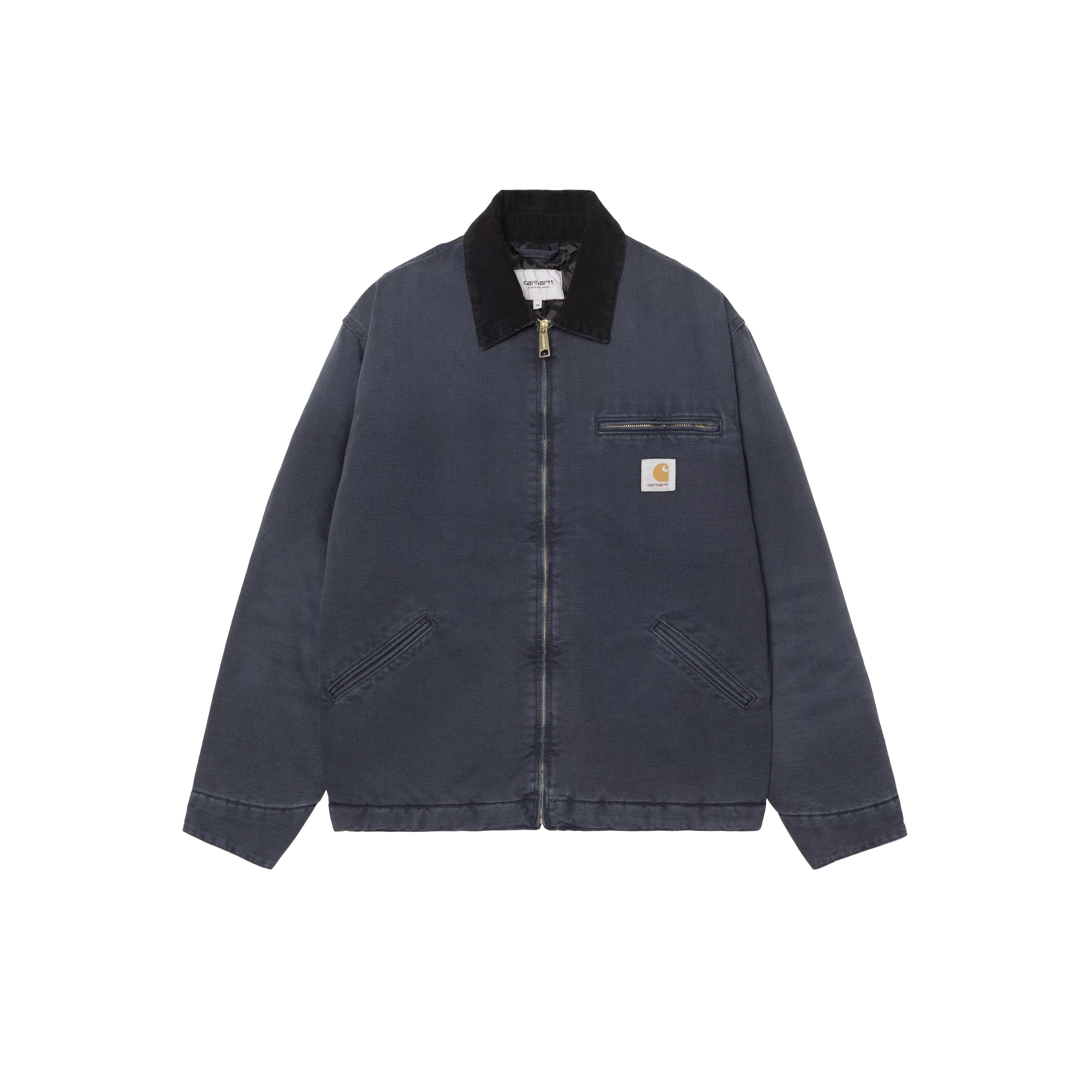 Carhartt Wip Corduroy-Collar Quilted Jacket - Bleu