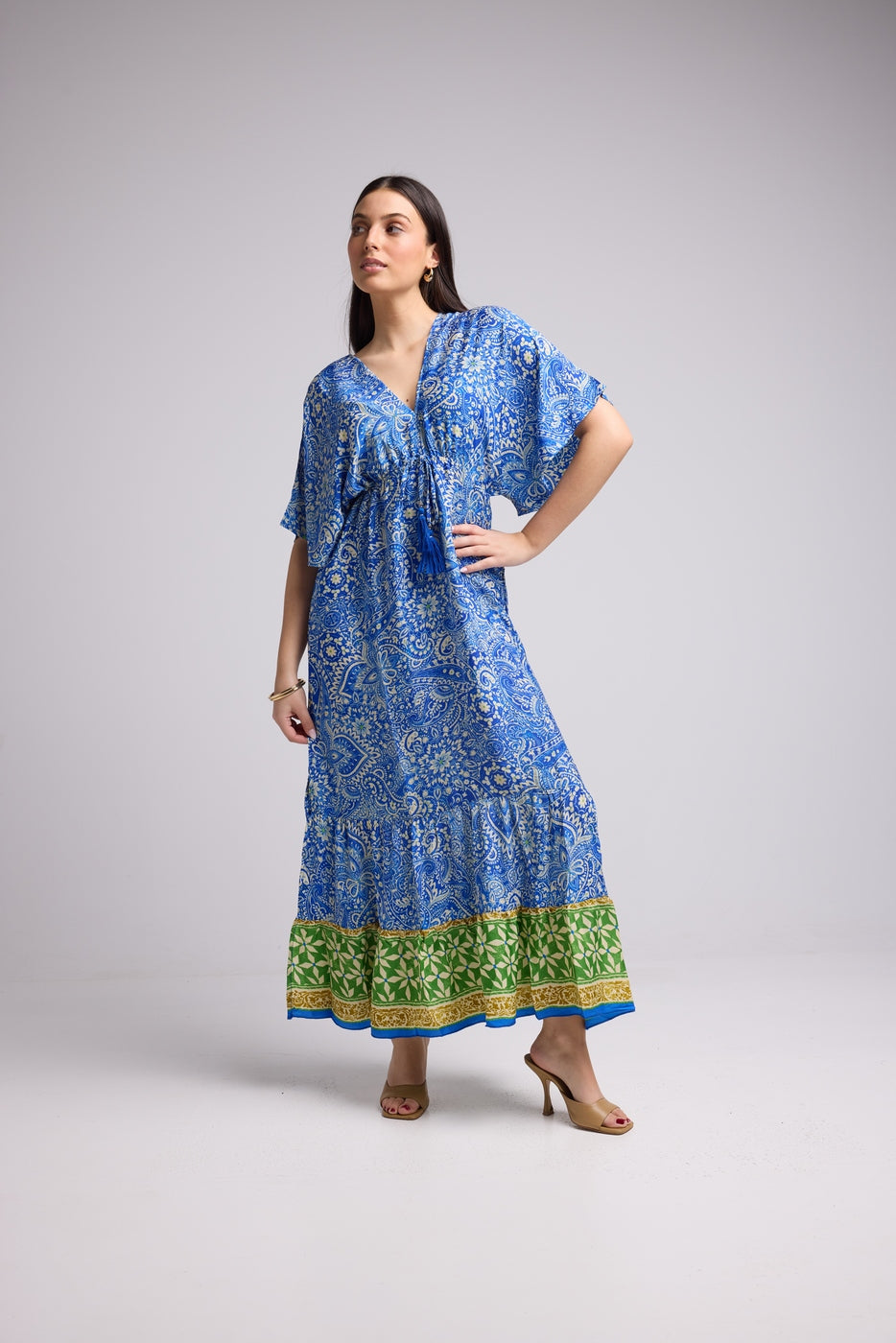 Vestido Largo - Ibiza - Azul Amarillo