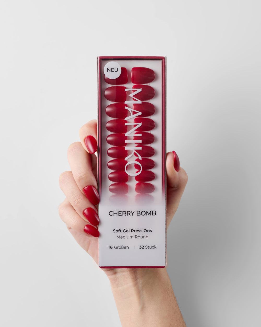 Cherry Bomb (Medium, Round) - Press Ons