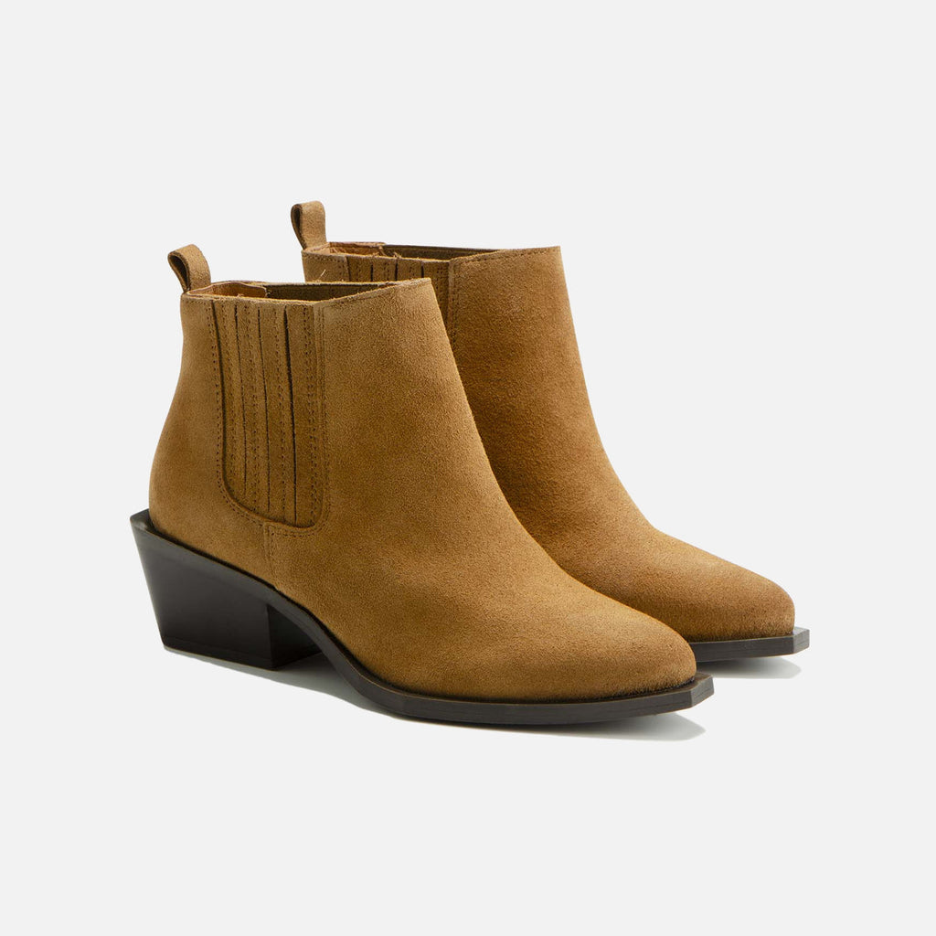 Botki Ida S - Cognac