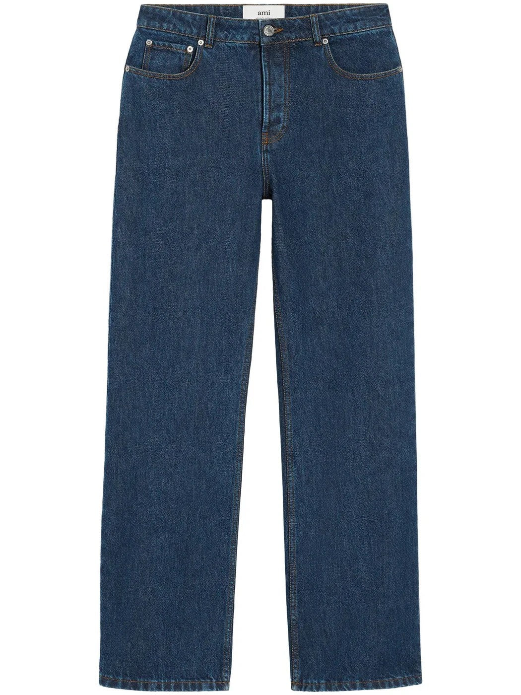 Ami Paris - Jean Bleu Coupe Large En Coton