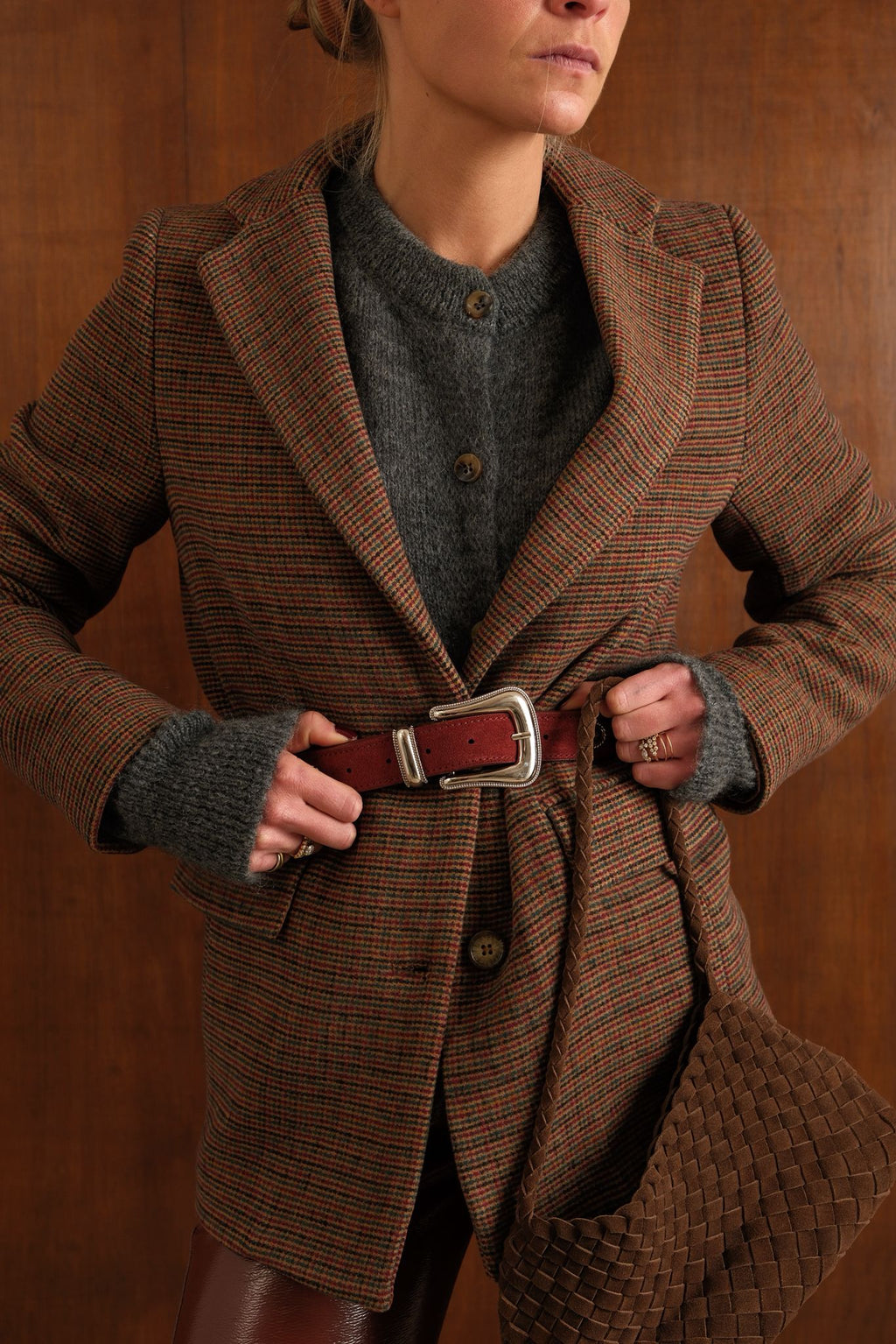 Blazer Gaspard Cuadros Marrón