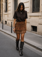Jupe Texas Camel