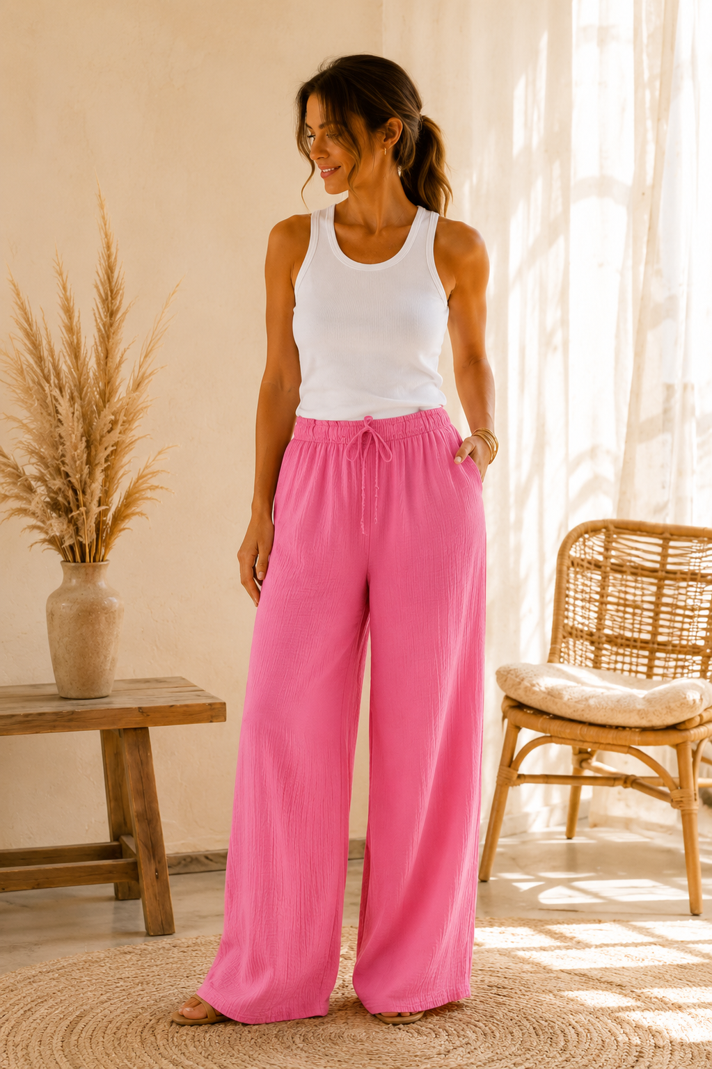 Pantalon Eden - Rose