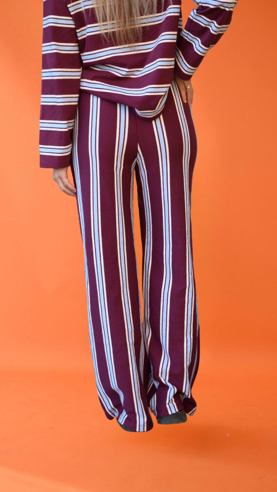 Pantalon Filipa Bordeaux