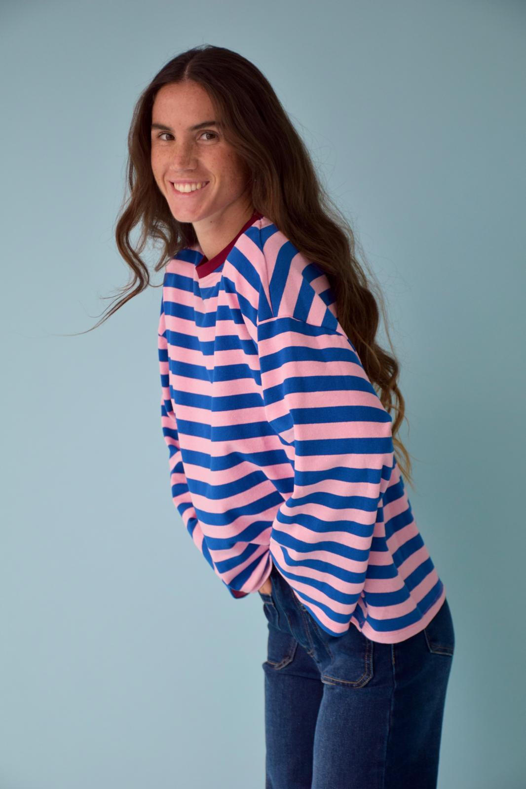 Núria Blue Y Pink T-Shirt