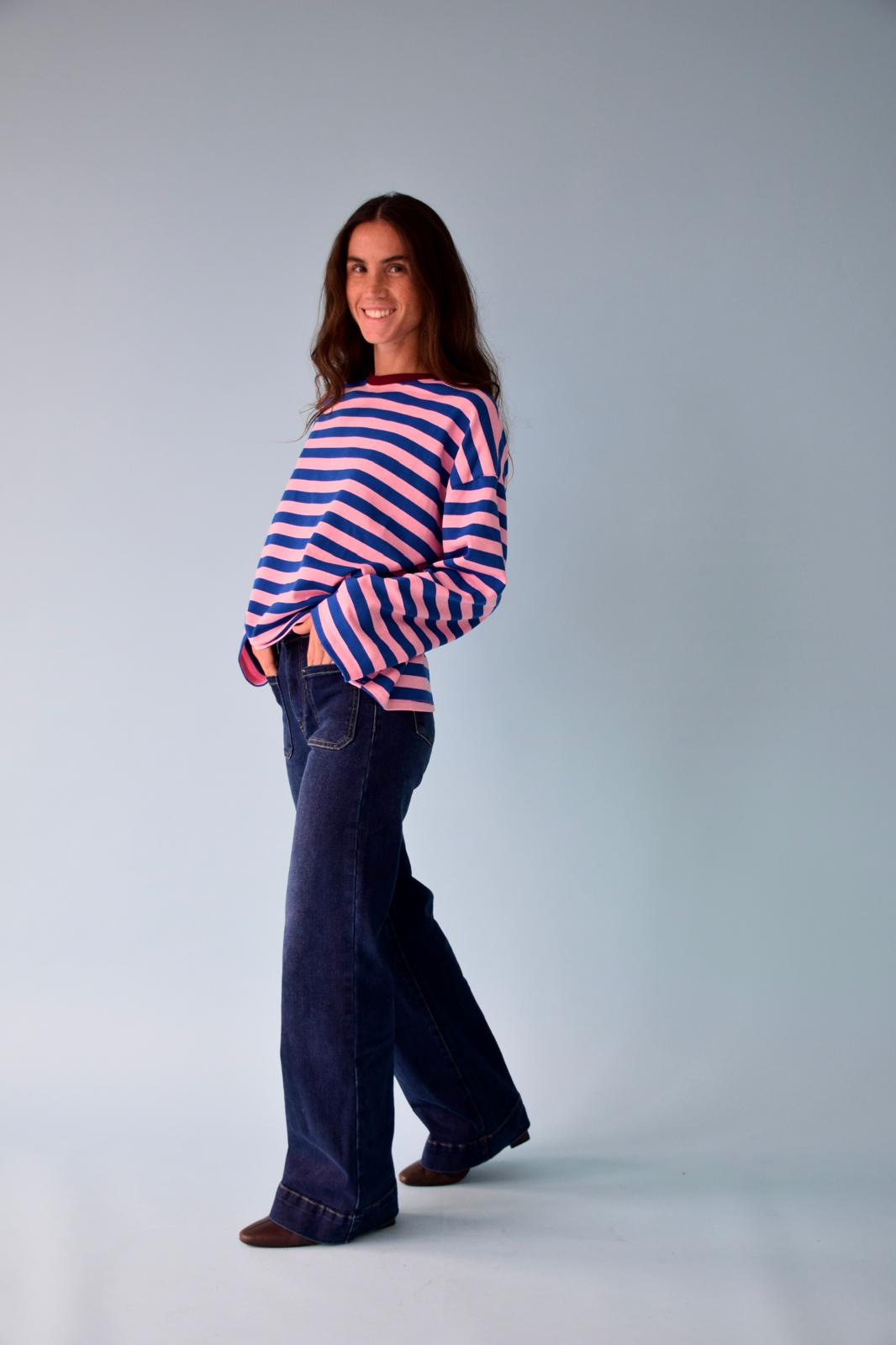 Núria Blue Y Pink T-Shirt