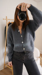Dark Gray Bianca Wool Knit