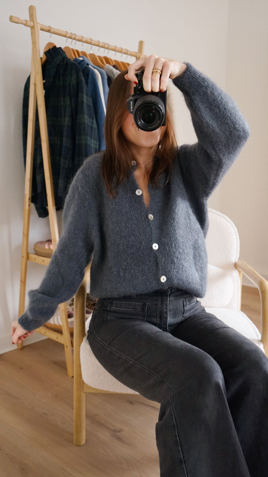 Dark Gray Bianca Wool Knit
