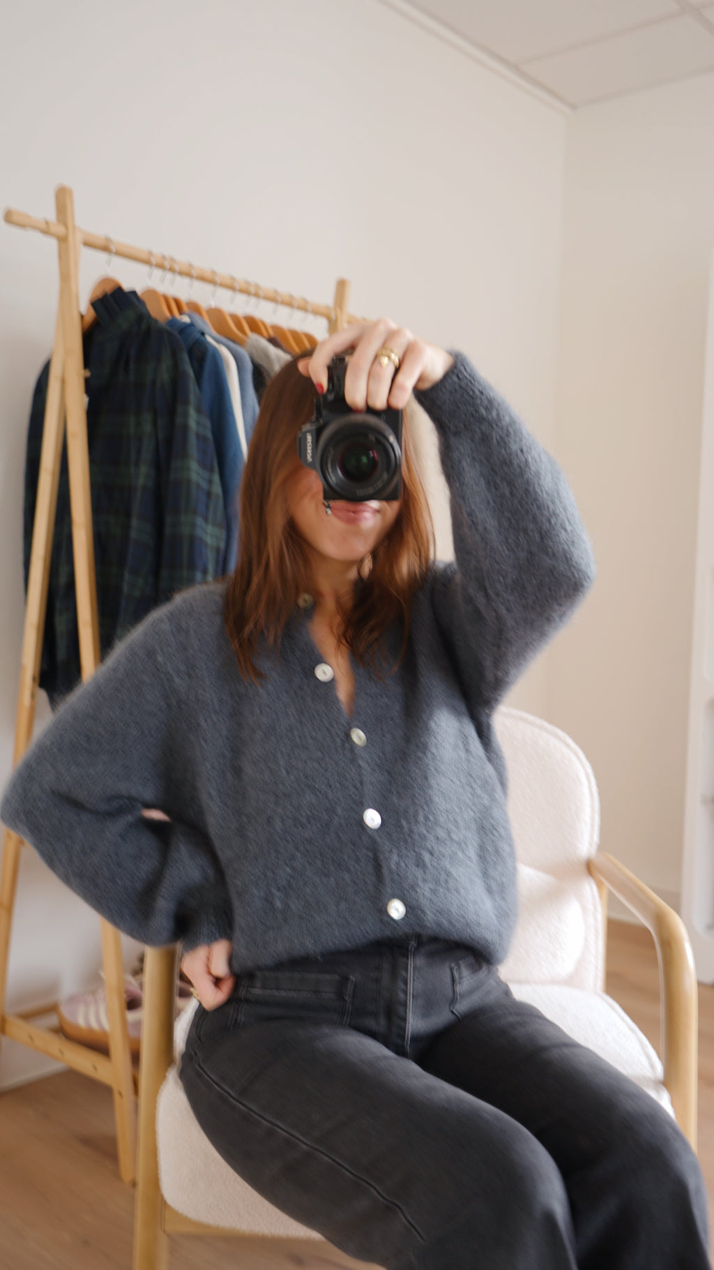 Dark Gray Bianca Wool Knit