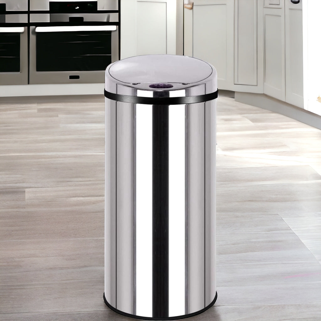 Artic - Poubelle Automatique Inox 42L - Acier Inoxydable - Argent
