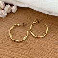 Créoles "Alaia" 30mm acier-Boucles d'oreilles-instants-plaisirs-Instants Plaisirs | Bijoux