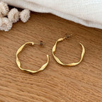 Créoles "Alaia" 30mm acier-Boucles d'oreilles-instants-plaisirs-Instants Plaisirs | Bijoux