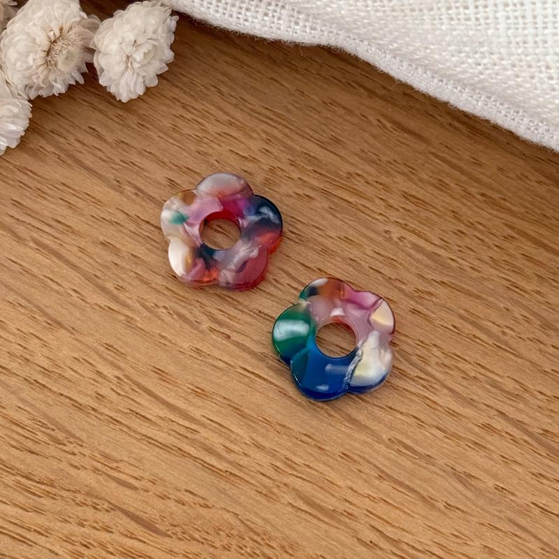 Flores de acetato “Mini Flora”-Pendientes-placer-instants-Multicolor-Instants Plaisirs | Joyería