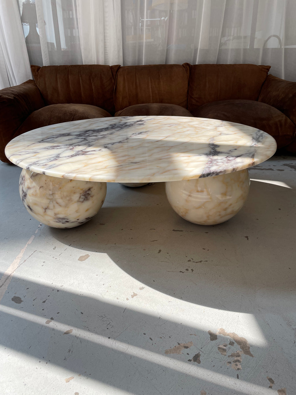 Calacata Viola Marble Coffee Table